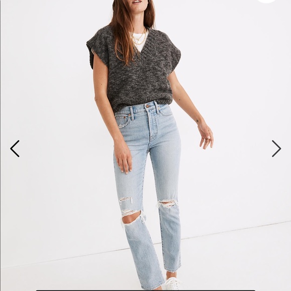 Madewell Denim - Madewell jeans the perfect vintage jeans in grandbay distressed size 26